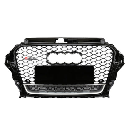 2013-2016 For Audi A3 S3 8V RS3 Style Honeycomb Grille with lower mesh