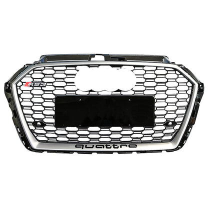 2017-2019 For Audi A3 S3 8V.5 RS3 Style Honeycomb Grille
