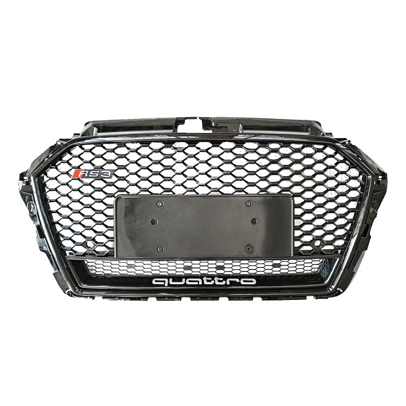 2017-2019 For Audi A3 S3 8V.5 RS3 Style Honeycomb Grille With Lower Mesh