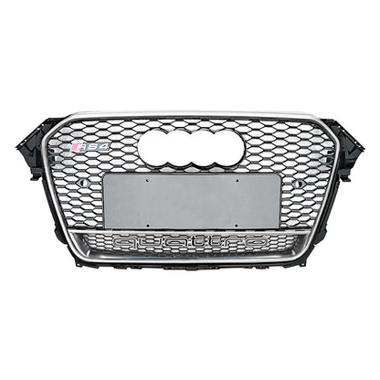 2013-2016 For Audi A4 S4 B8.5 RS4 Style Honeycomb Grille With Lower Mesh