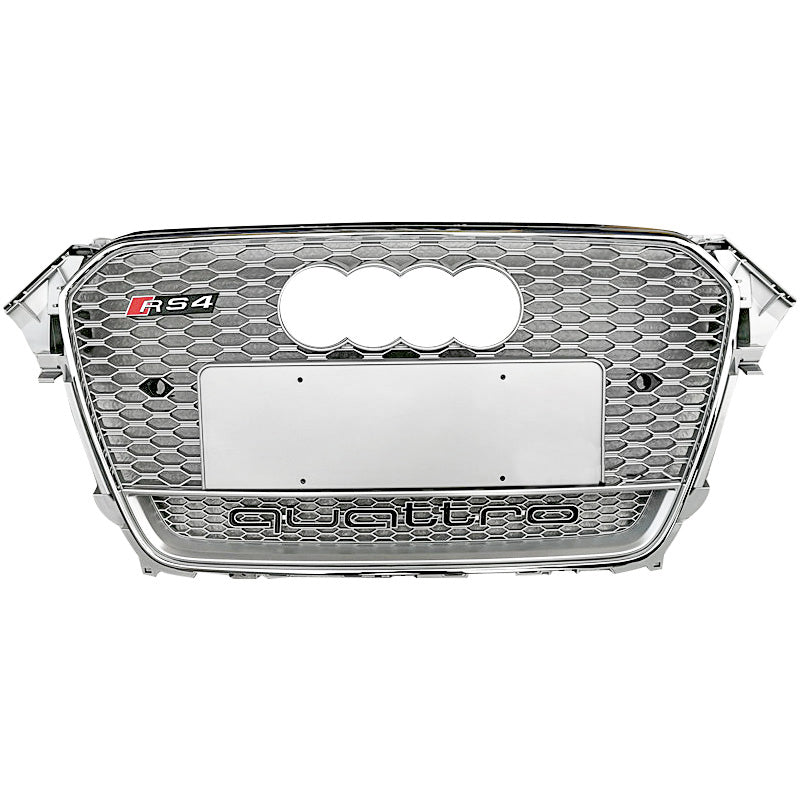 2013-2016 For Audi A4 S4 B8.5 RS4 Style Honeycomb Grille With Lower Mesh