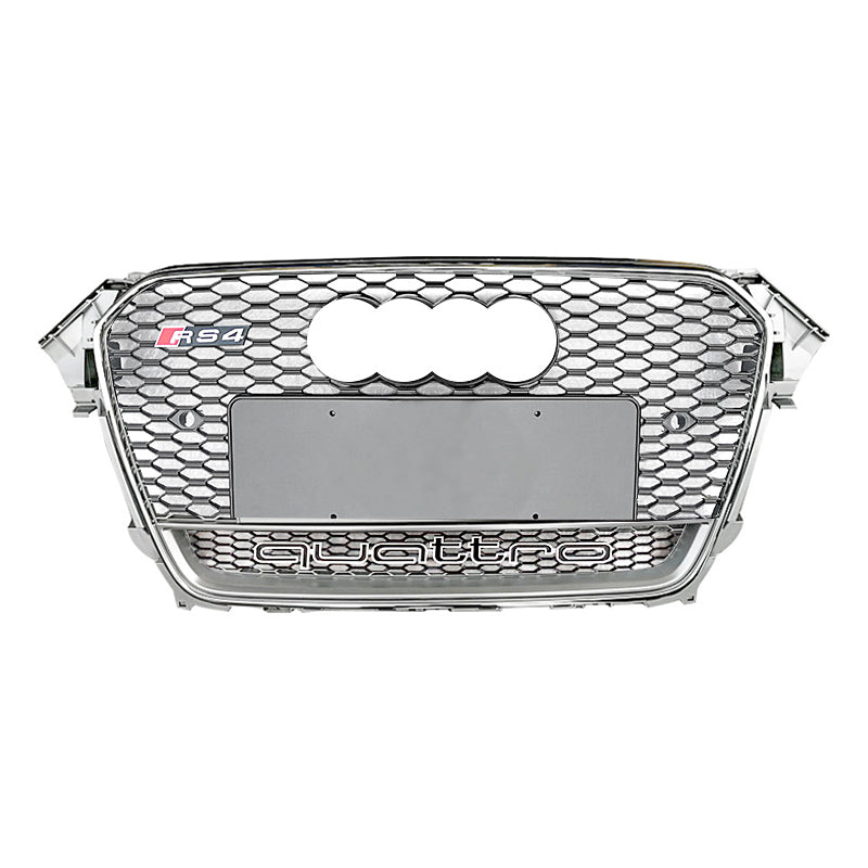 2013-2016 For Audi A4 S4 B8.5 RS4 Style Honeycomb Grille With Lower Mesh