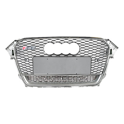 2013-2016 For Audi A4 S4 B8.5 RS4 Style Honeycomb Grille With Lower Mesh