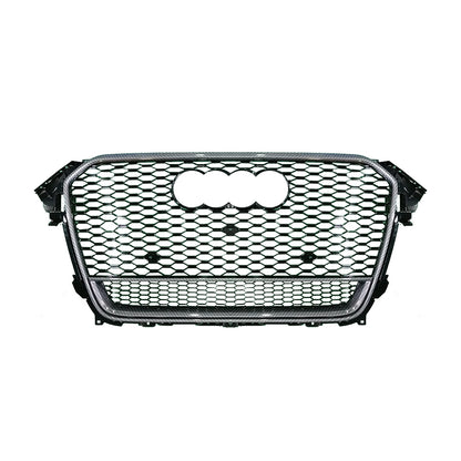 2013-2016 For Audi A4 S4 B8.5 RS4 Style Honeycomb Grille With Lower Mesh