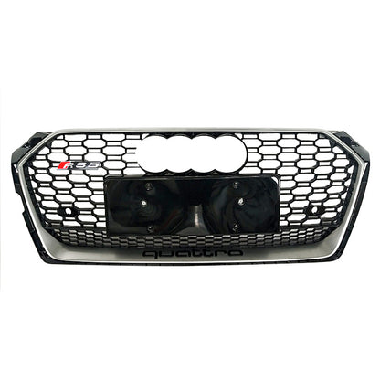 2017-2019 For Audi A5 S5 B9 RS5 Style Honeycomb Grille With Lower Mesh