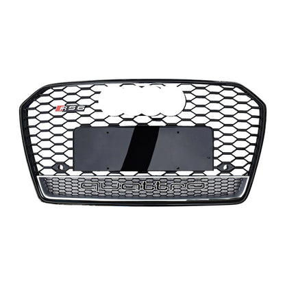 2016-2018 For Audi A6 S6 C7.5 RS6 Honeycomb Grille With Lower Mesh