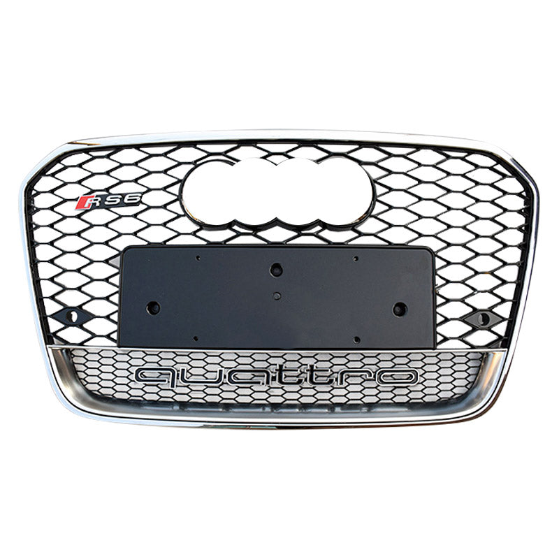2012-2015 For Audi A6 S6 C7 RS6 Honeycomb Grille With Lower Mesh