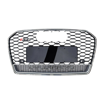 2016-2018 For Audi A6 S6 C7.5 RS6 Honeycomb Grille With Lower Mesh