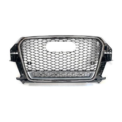 2013-2015 For Audi Q3 SQ3 8U RSQ3 Style Honeycomb Grille WIth Lower Mesh