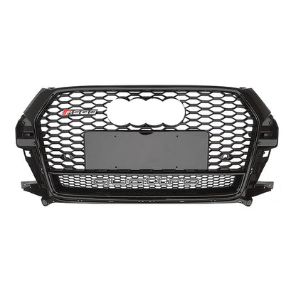 2016-2019 For Audi Q3 SQ3 8U.5 RSQ3 Style Honeycomb Grille With Lower Mesh