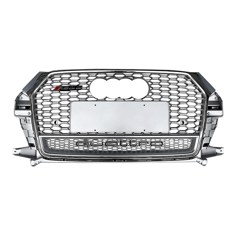 2016-2019 For Audi Q3 SQ3 8U.5 RSQ3 Style Honeycomb Grille With Lower Mesh