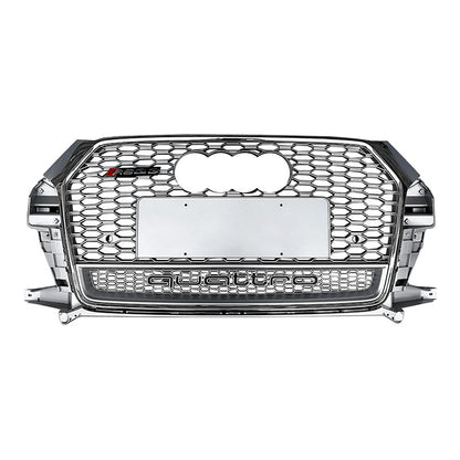 2016-2019 For Audi Q3 SQ3 8U.5 RSQ3 Style Honeycomb Grille With Lower Mesh