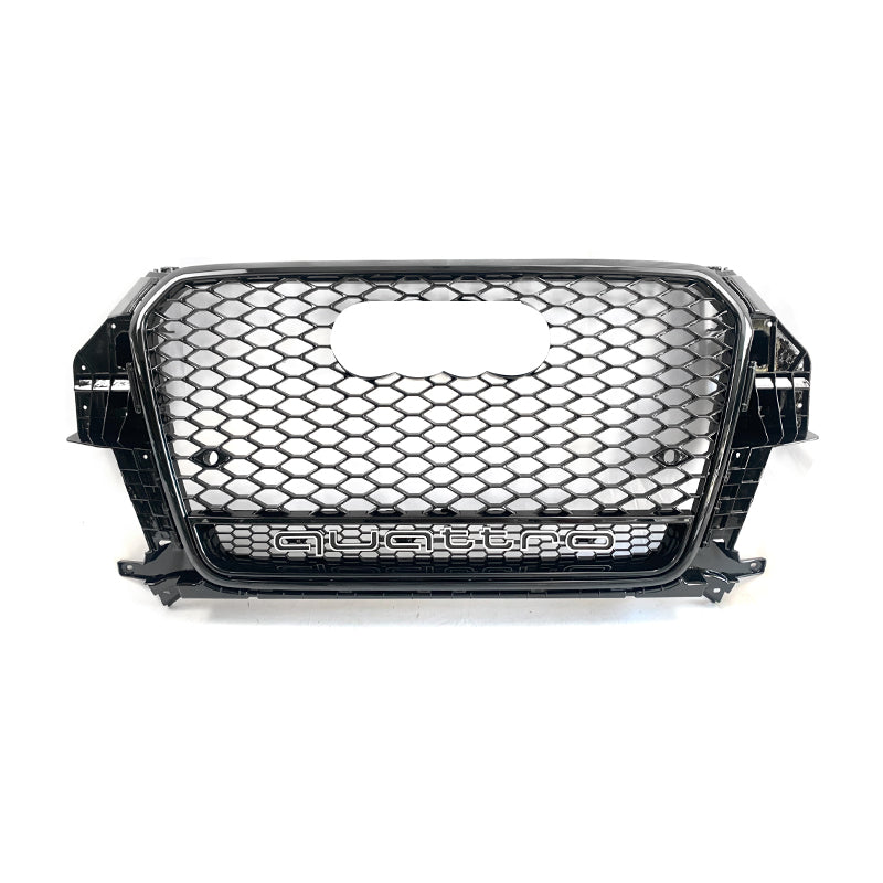 2013-2015 For Audi Q3 SQ3 8U RSQ3 Style Honeycomb Grille WIth Lower Mesh