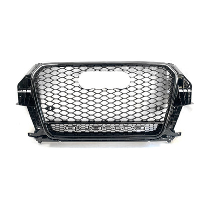2013-2015 For Audi Q3 SQ3 8U RSQ3 Style Honeycomb Grille WIth Lower Mesh