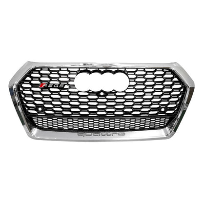 2019-2021 For Audi Q5 SQ5 B9 RSQ5 Honeycomb Grille With Lower Mesh