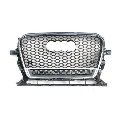 2013-2018 For Audi Q5 SQ5 8R.5/B8.5 RSQ5 Honeycomb Grille With Lower Mesh
