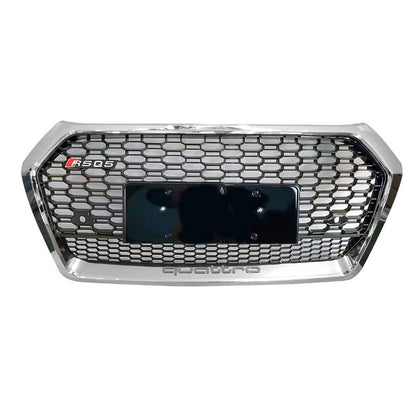 2019-2021 For Audi Q5 SQ5 B9 RSQ5 Honeycomb Grille With Lower Mesh