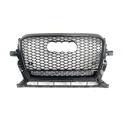 2013-2018 For Audi Q5 SQ5 8R.5/B8.5 RSQ5 Honeycomb Grille With Lower Mesh