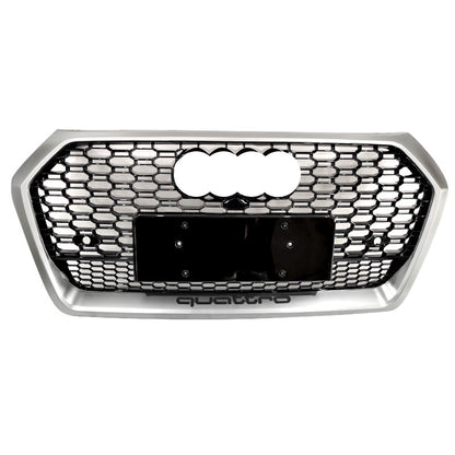 2019-2021 For Audi Q5 SQ5 B9 RSQ5 Honeycomb Grille With Lower Mesh