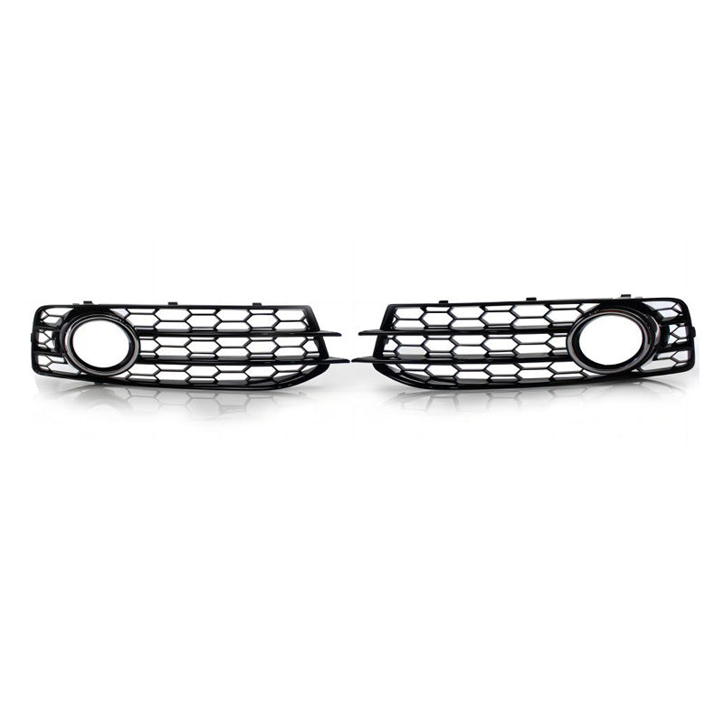 2008-2012 For Audi A3 S3 8P.5 8PA Front Bumper Down Grille Honeycomb Style Honeycomb Fog Light Grilles