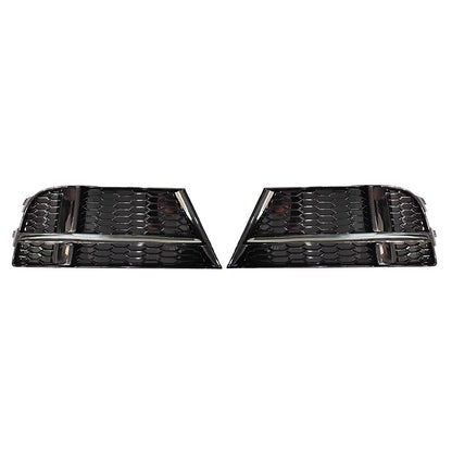 2017-2019 For Audi A3 S3 8V.5 Front Bumper Down Grille Honeycomb Style S line Fog Light Grilles