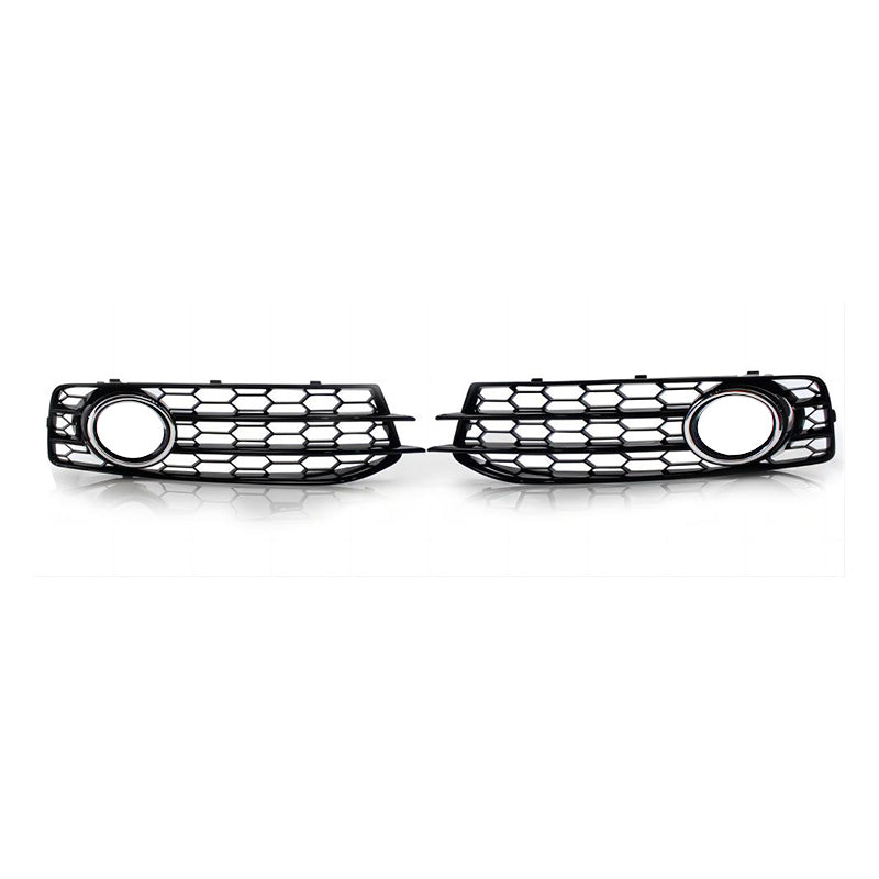 2008-2012 For Audi A3 S3 8P.5 8PA Front Bumper Down Grille Honeycomb Style Honeycomb Fog Light Grilles