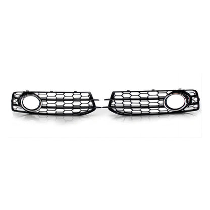 2008-2012 For Audi A3 S3 8P.5 8PA Front Bumper Down Grille Honeycomb Style Honeycomb Fog Light Grilles
