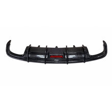 2016-2018 Audi A6 S6 C7.5 carbon fiber rear diffuser with tailpipe - product shot on white background