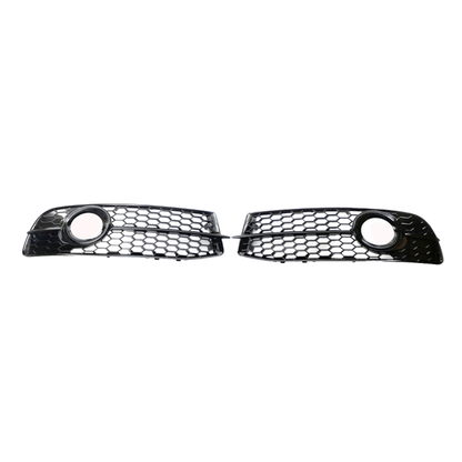 2009-2011 For Audi A6 S6 C6 Front Bumper Down Grille Honeycomb Style Fog Light Grilles