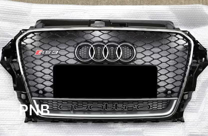 2013-2016 For Audi A3 S3 8V RS3 Style Honeycomb Grille with lower mesh