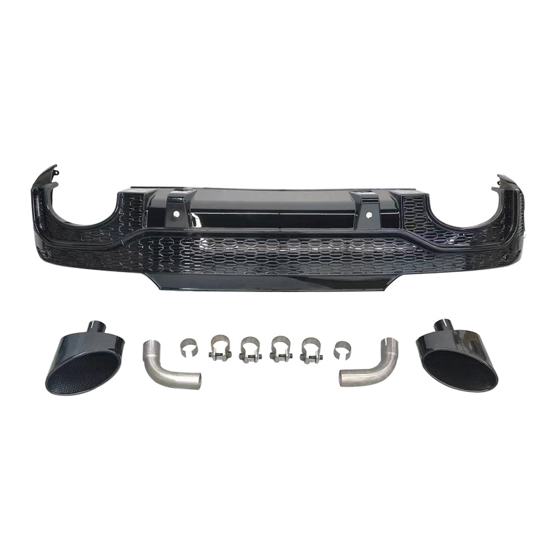 2019-2025 For Audi Q5 SQ5 B9 B9.5 To RSQ8 Style Rear Diffuser With Tailpipe