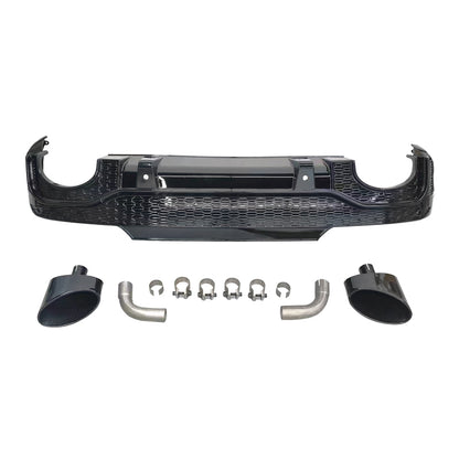 2019-2025 For Audi Q5 SQ5 B9 B9.5 To RSQ8 Style Rear Diffuser With Tailpipe